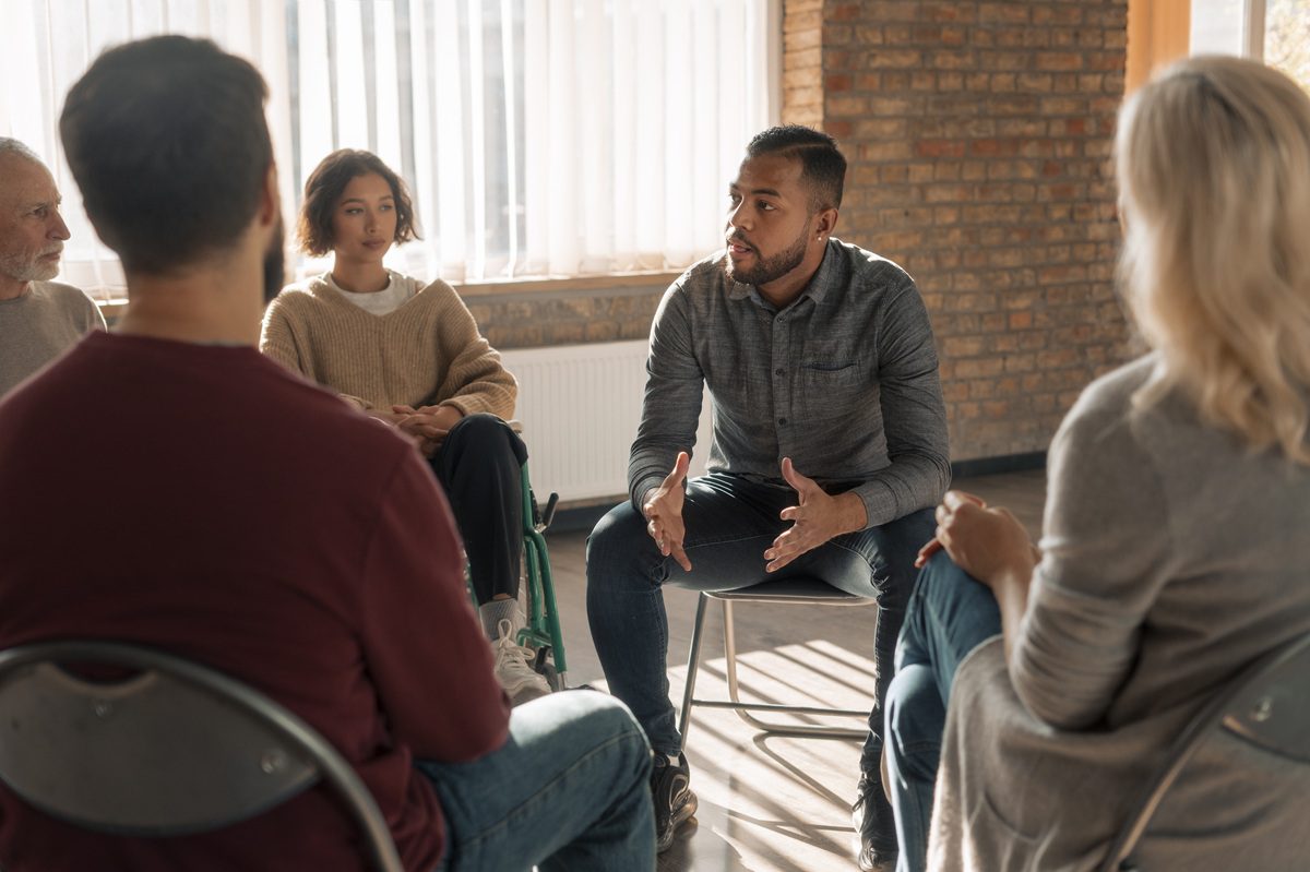 Group therapy meeting